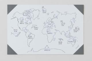 Podkładka na biurko z mapą świata