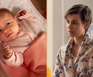 Na dobre i na złe odc. 959 finał sezonu. Blanka (Pola Gonciarz), jej córka Nina (Michalina Grot)