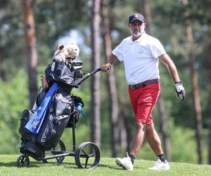 Michał Probierz na polu golfowym