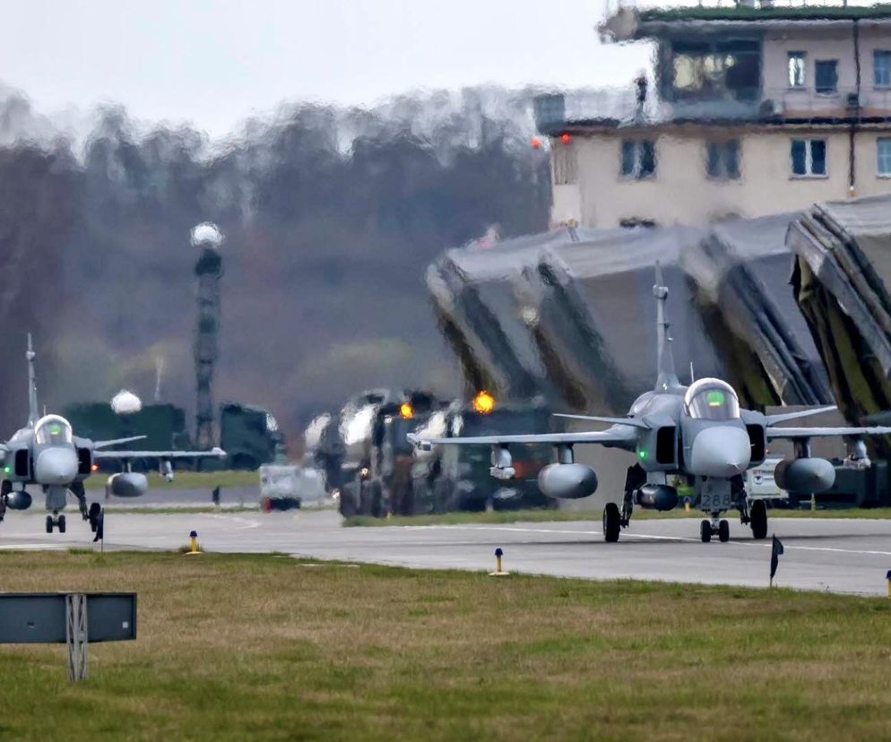 Szwedzki JAS39 Gripen z Malborka