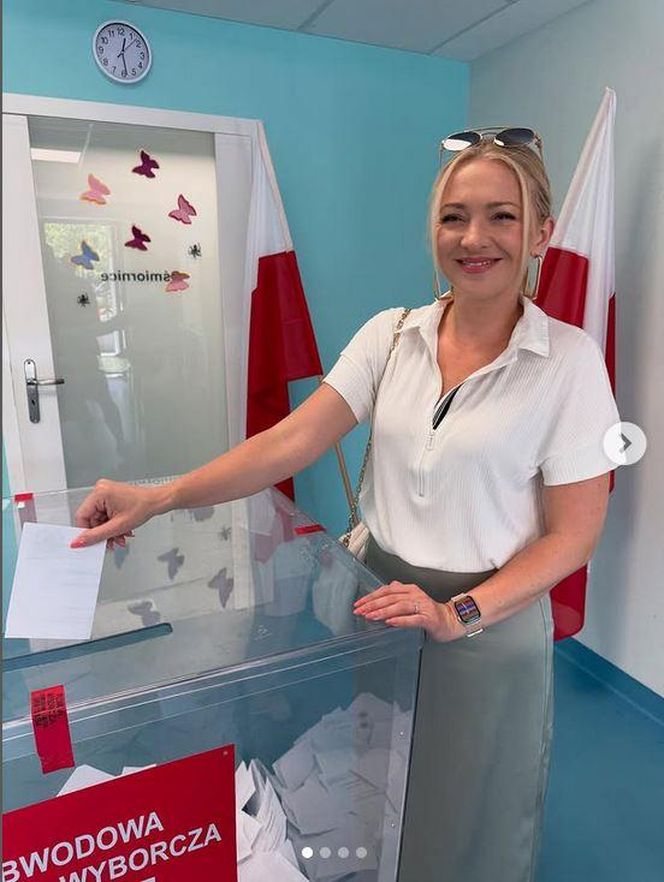 Wybory Prezydenckie 2025: Tak głosują gwiazdy w drugiej turze! Barbara Kurdej-Szatan