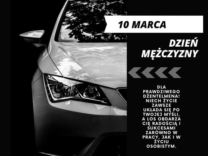 Dzień Mężczyzny 10 marca kartka z życzeniami