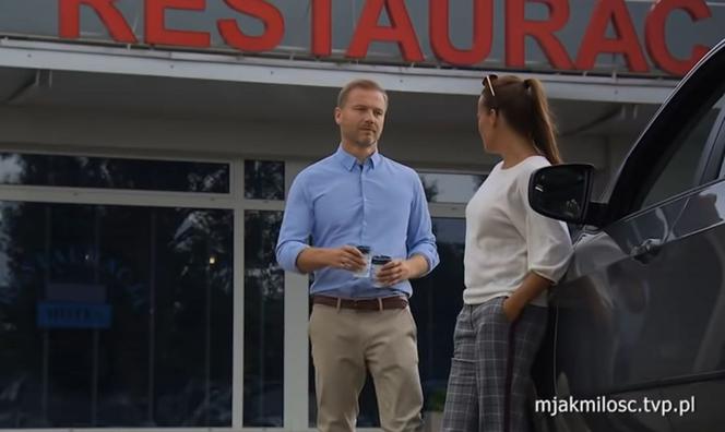 M jak miłość odc. 1411. Magda (Anna Mucha), Andrzej Budzyński (Krystian Wieczorek)