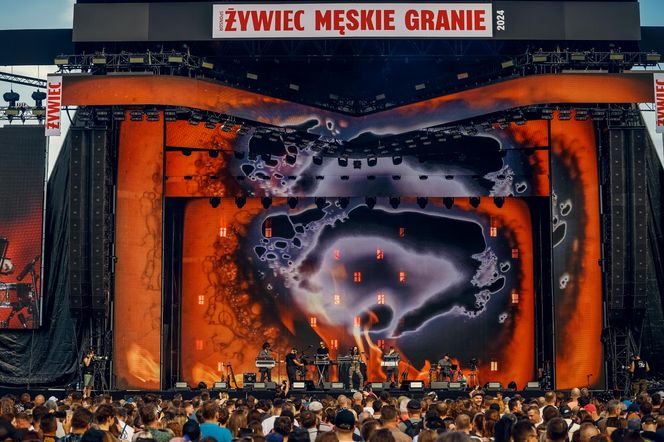 Męskie Granie w Żywcu 2024. Daria Zawiałow, Mrozu i Kacperczyk na scenie