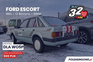 Kultowy Ford Escort z 1982 roku z autografem Jurka Owsiaka na WOŚP 2024