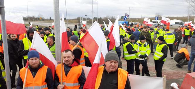 Protest rolników w Medyce 20.02.2024