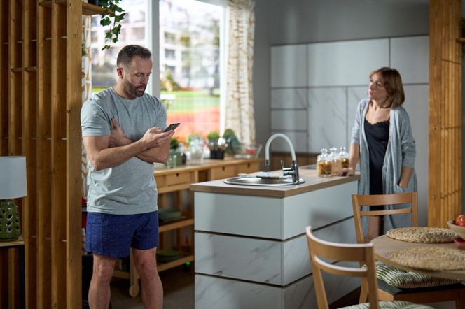 Na Wspólnej odc. 3970. Kuba (Przemysław Cypryański), Iga (Lidia Sadowa)