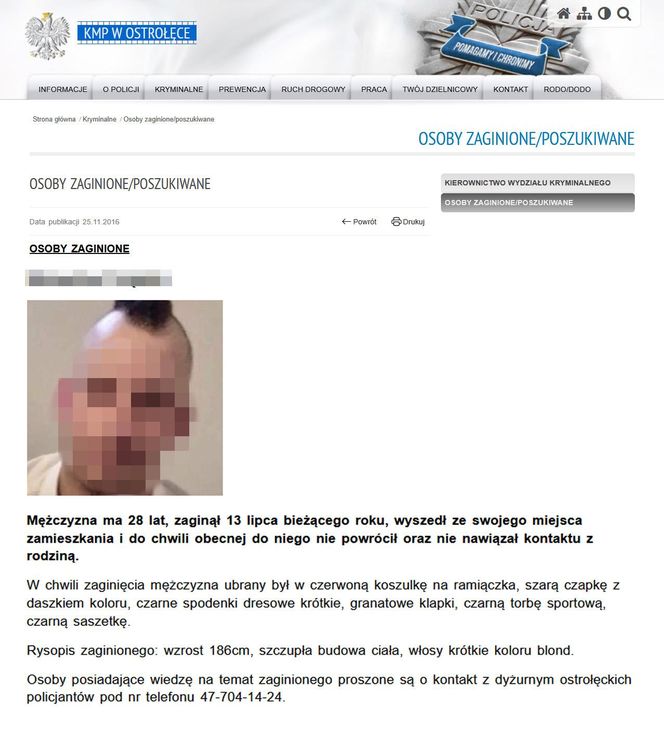 Mroczna tajemnica zaginionego 28-latka z Myszyńca. Sebastian G. zakatowany przez kolegów Makabra w lesie