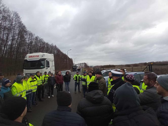 Protest przewoźników Szczecin 