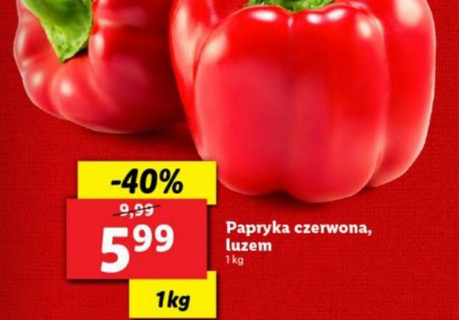 Papryka czerwona - 5,99 zł/1 kg
