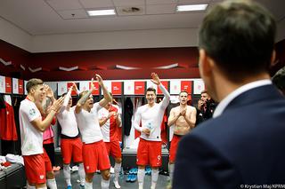 Premier Mateusz Morawiecki w szatni reprezentacji Polski