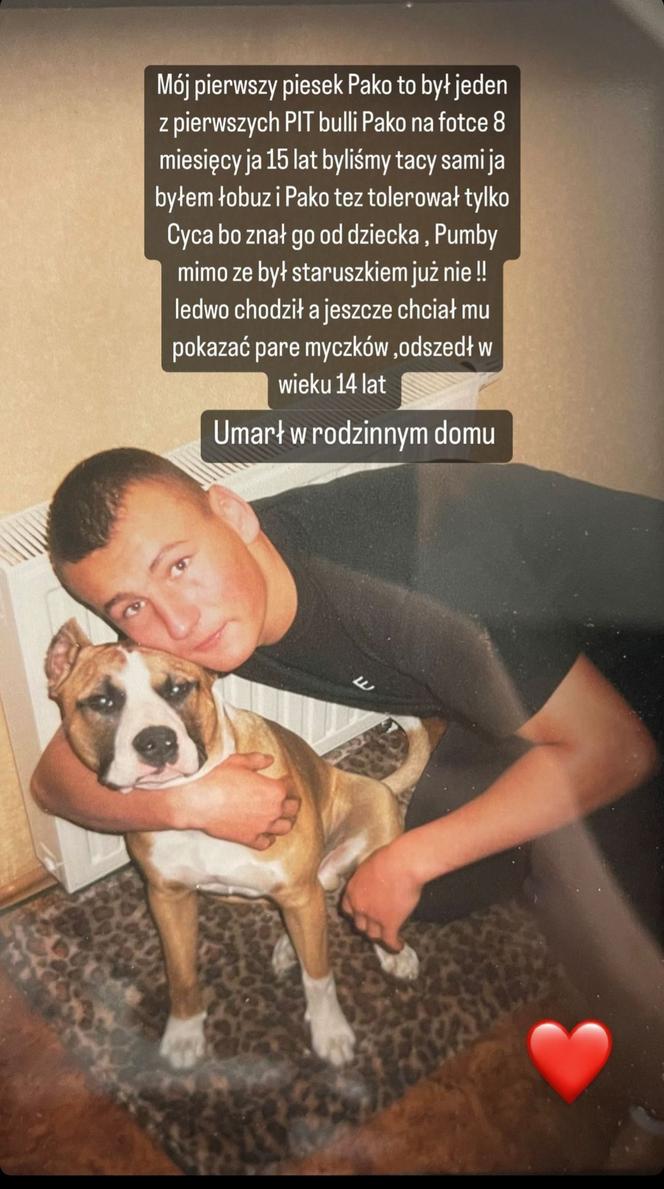 Artur Szpilka i pies Pako