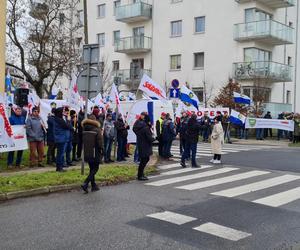 Protest pracowników wodociągowych w Poznaniu