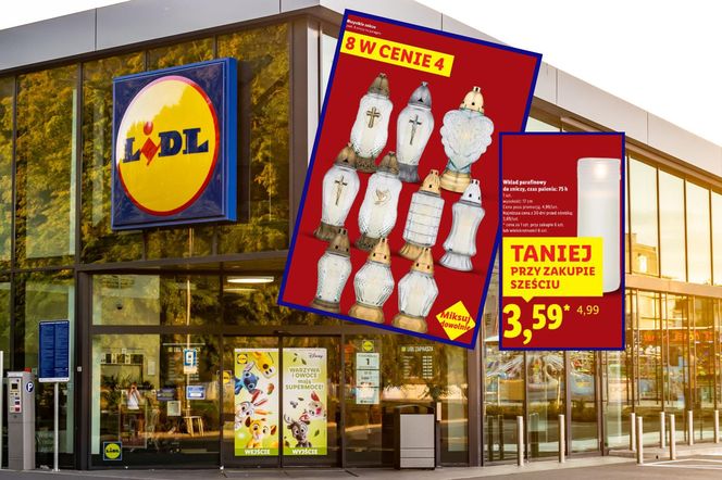 Tanie znicze w Lidlu