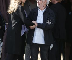 Agata Buzek na pogrzebie