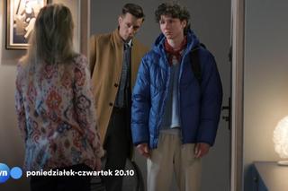 	Na Wspólnej.  Kasia (Julia Chatys), Leon Juszczyk (Borys Otawa), Darek Żbik (Michał Mikołajczak)