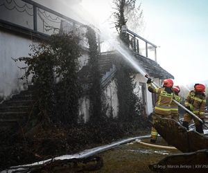 Pożar Wilczej Jamy w Bieszczadach