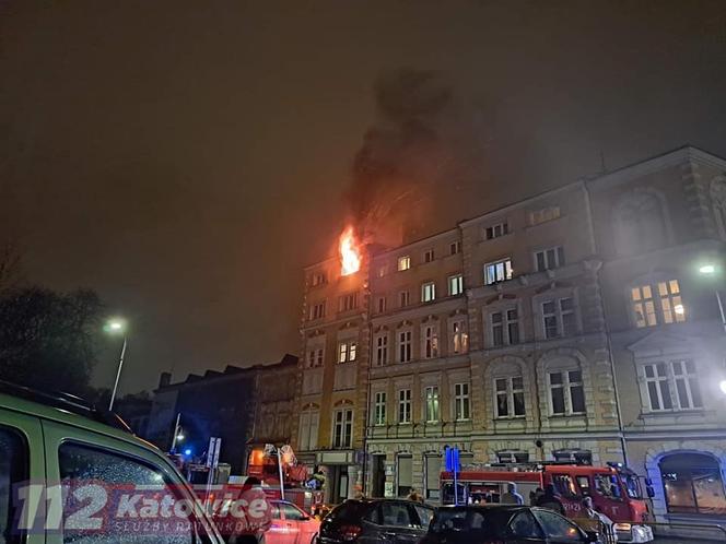 Pożar mieszkania w Chorzowie
