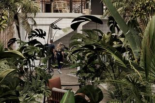 Jeden z obiektów towarzyszących – widok na ogród wewnętrzny