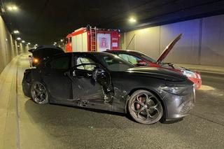 Gigantyczne utrudnienia w tunelu! Trzy osoby ranne. Makabra na Wybrzeżu Kościuszkowskim