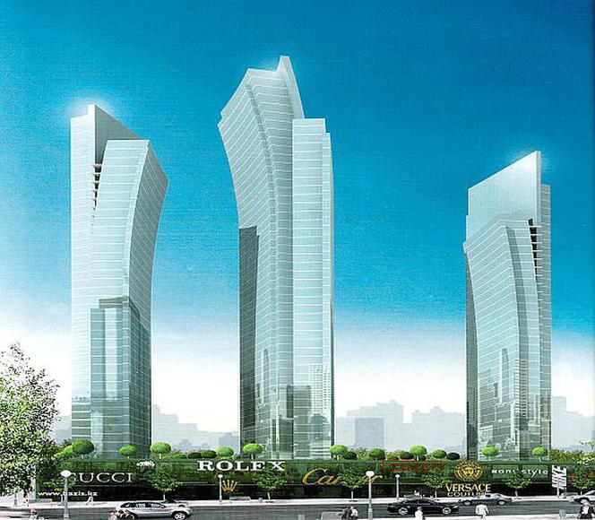 Emerald Towers, Astana, Kazachstan - obiekty budowane na deskowaniach Bauma i Ulma