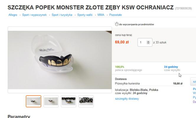 Popek - sztuczna szczęka