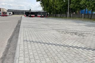 Wyremontowany parking dla autobusów w zajezdni MPK 