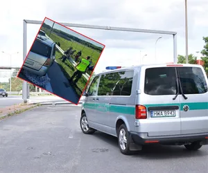 Brawurowy pościg straży granicznej niedaleko Żar. Zatrzymano osobówkę, która wiozła 15 cudzoziemców!