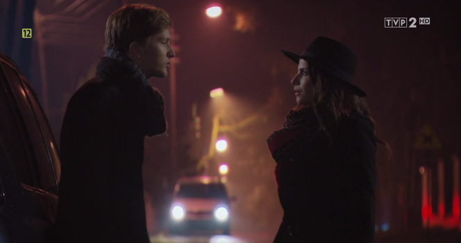 M jak miłość odcinek 1428, Anka (Weronika Rosati), Łukasz (Jakub Józefowicz)