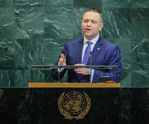 Prezydent RP Karol Nawrocki podczas 80. sesji ONZ w USA