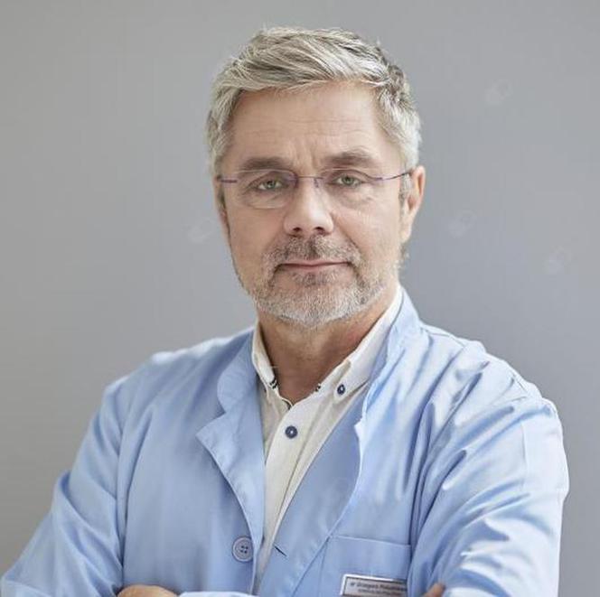 dr Grzegorz Południewski, specjalista ginekolog, ekspert programu „Zdrowa ONA. Wiedza kobiet na temat mięśniaków macicy”