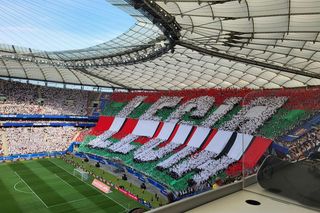 Kibice na meczu Pogoń - Legia