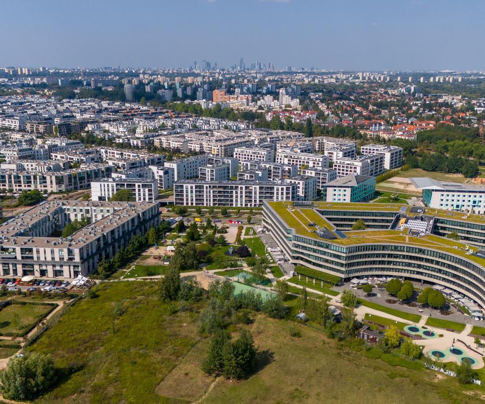 Miasteczko Wilanów w Warszawie. 