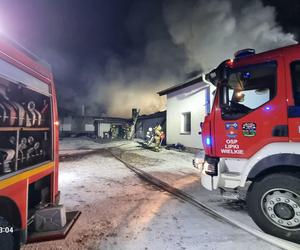 Pożar kurnika połączonego z budynkiem mieszkalnym pod Gorzowem