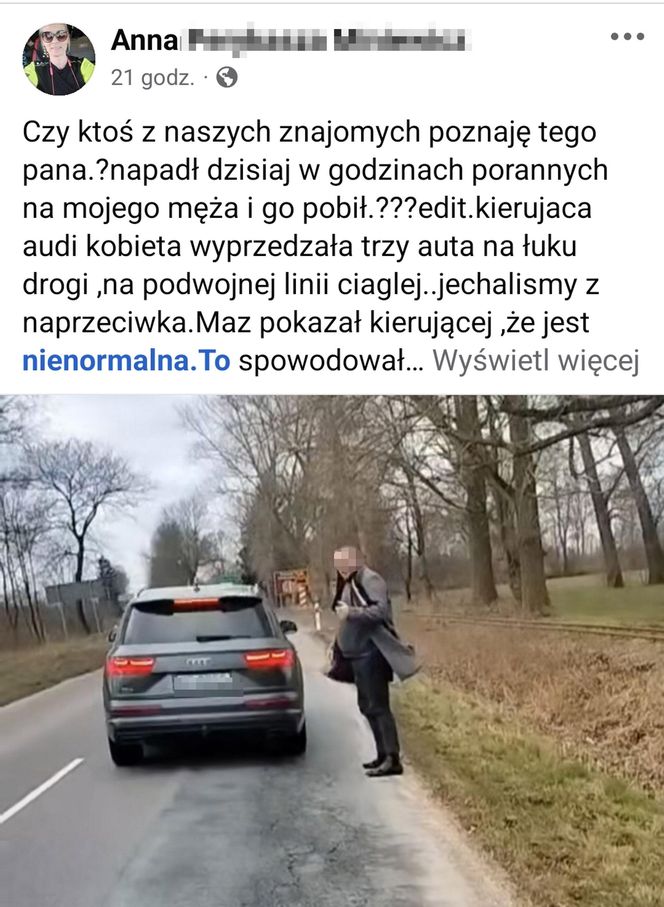 Wściekły sołtys rzucił się na kierowcę 