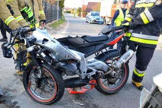 Potrącenie 15-latka na motocyklu