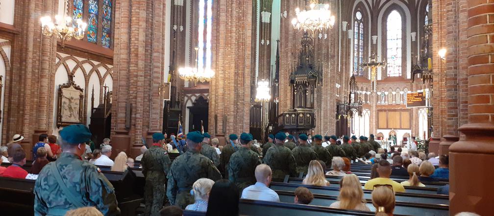 Odsłonięcie tablicy upamiętniającej 100-lecie Cudu nad Wisłą