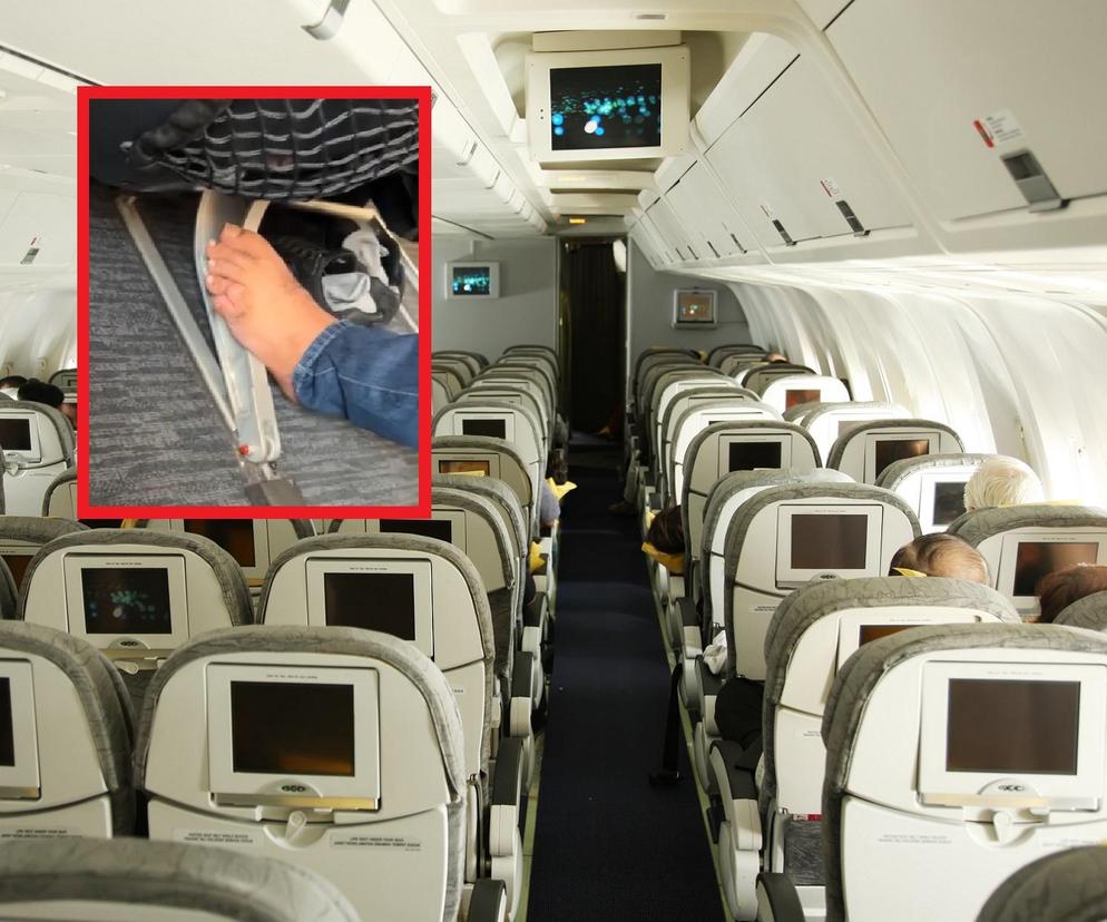 Pasażer samolotu zdjął buty na pokładzie i zszokował innych podróżnych