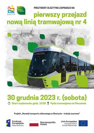 Na ulice Olsztyna wyruszy tramwaj nr 4