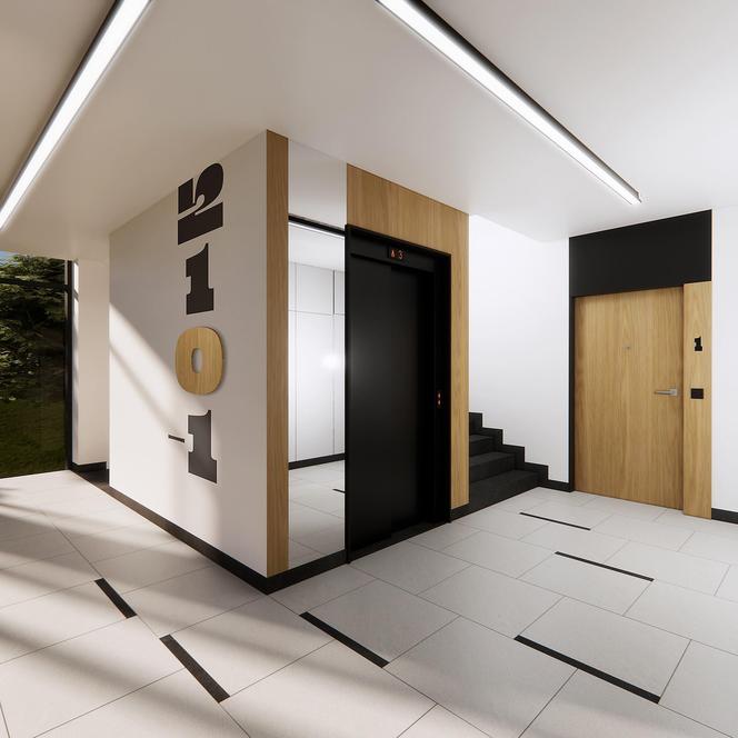 Apartamenty Literacka od Dom Development – wnętrze klatki schodowej