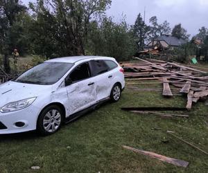 Trąba powietrzna w Łódzkiem. Zniszczenia w gminie Poświętne