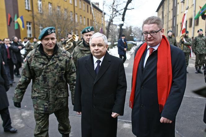 Lech Kaczyński i Michał Kamiński