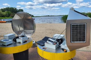 Specjalne boje na jeziorze Dąbie