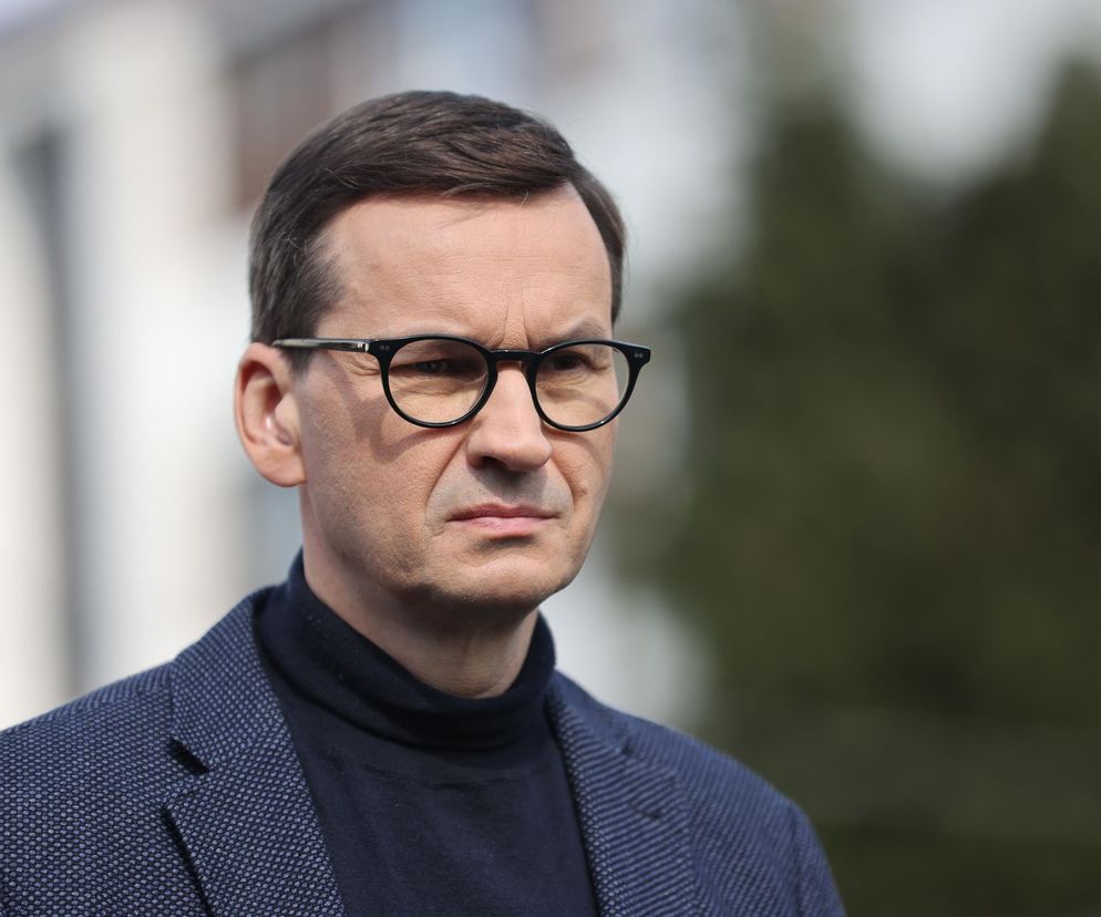 Premier Mateusz Morawiecki przed kopalnią w Zofiówce [GALERIA]