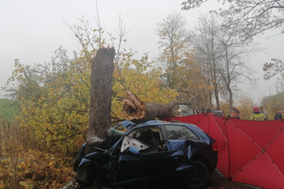 Tragiczny wypadek na drodze Mądrzechowo – Ząbinowice. 18-latka nie żyje [22.10.2022]