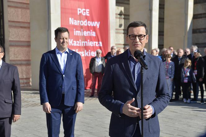 Premier Morawiecki na specjalnym meczu. Stadion Narodowy im. Kazimierza Górskiego