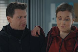 	M jak miłość odc. 1857. Natalka (Dominika Suchecka), Adam Karski (Patryk Szwichtenberg) 