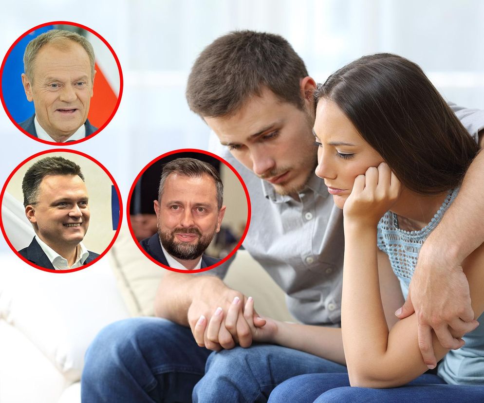 Uśmiechnięci Tusk, Kosiniak i Hołownia