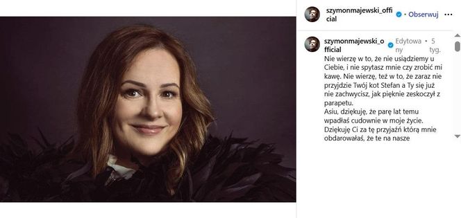 Joanna Kołaczkowska, Szymon Majewski