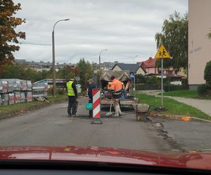 Trwa remont nawierzchni ulic Romanówka i Unitów Podlaskich w Siedlcach